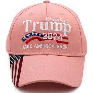 Women‎ Pink Cap Trump Merchandise Presidential Hat 2024 for Make America Gifts